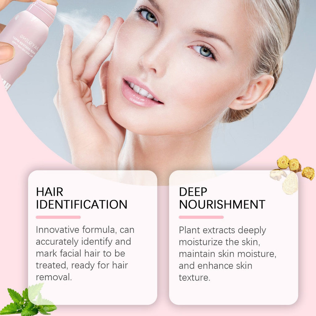 Hair Identifier Spray for Face & Body, Lightweight Dermaplaning Prep Mist, 100 ml