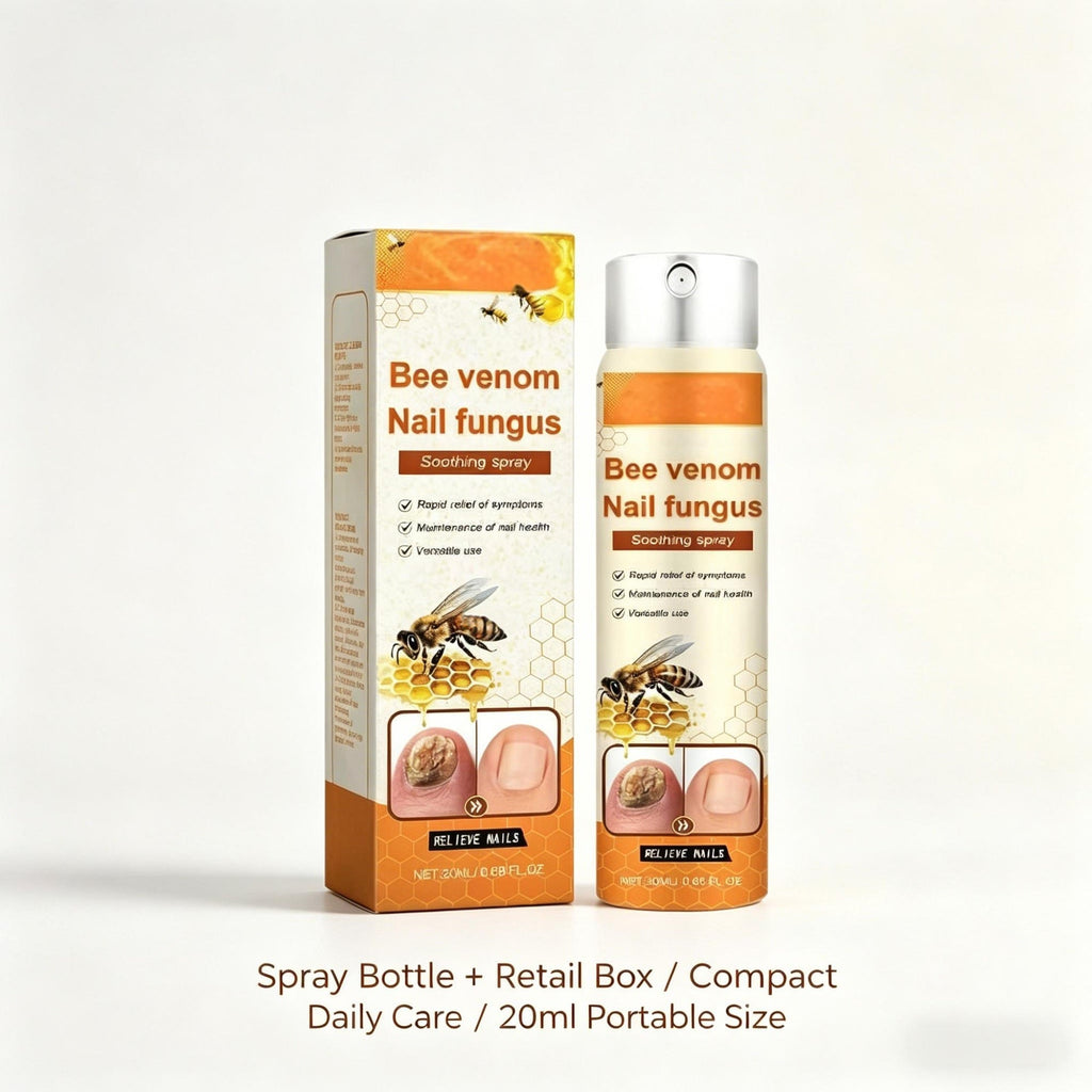 Bee Venom Nail Fungus Appearance Care Spray for Rough Yellow Toenails, 20ml