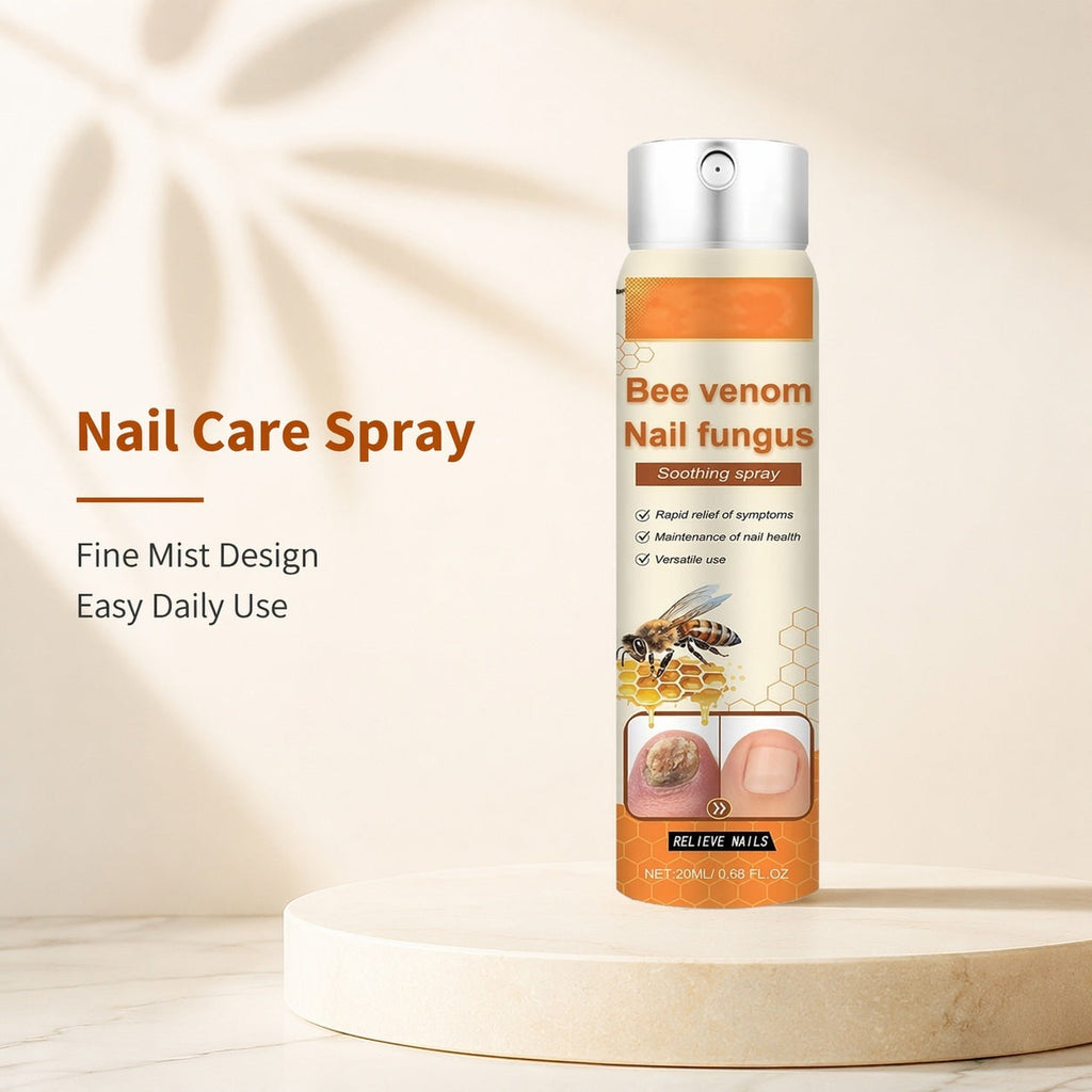 Bee Venom Nail Fungus Appearance Care Spray for Rough Yellow Toenails, 20ml