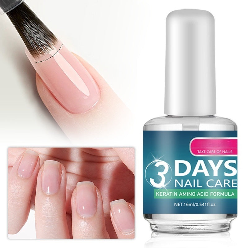 Keratin Nail Strengthener for Weak, Thin & Brittle Nails, Clear Quick-Dry Treatment, 16ml
