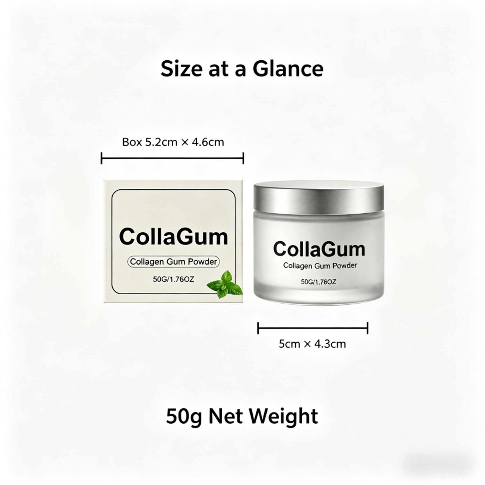 CollaGum Collagen Tooth Powder for Daily Oral Care, 50g