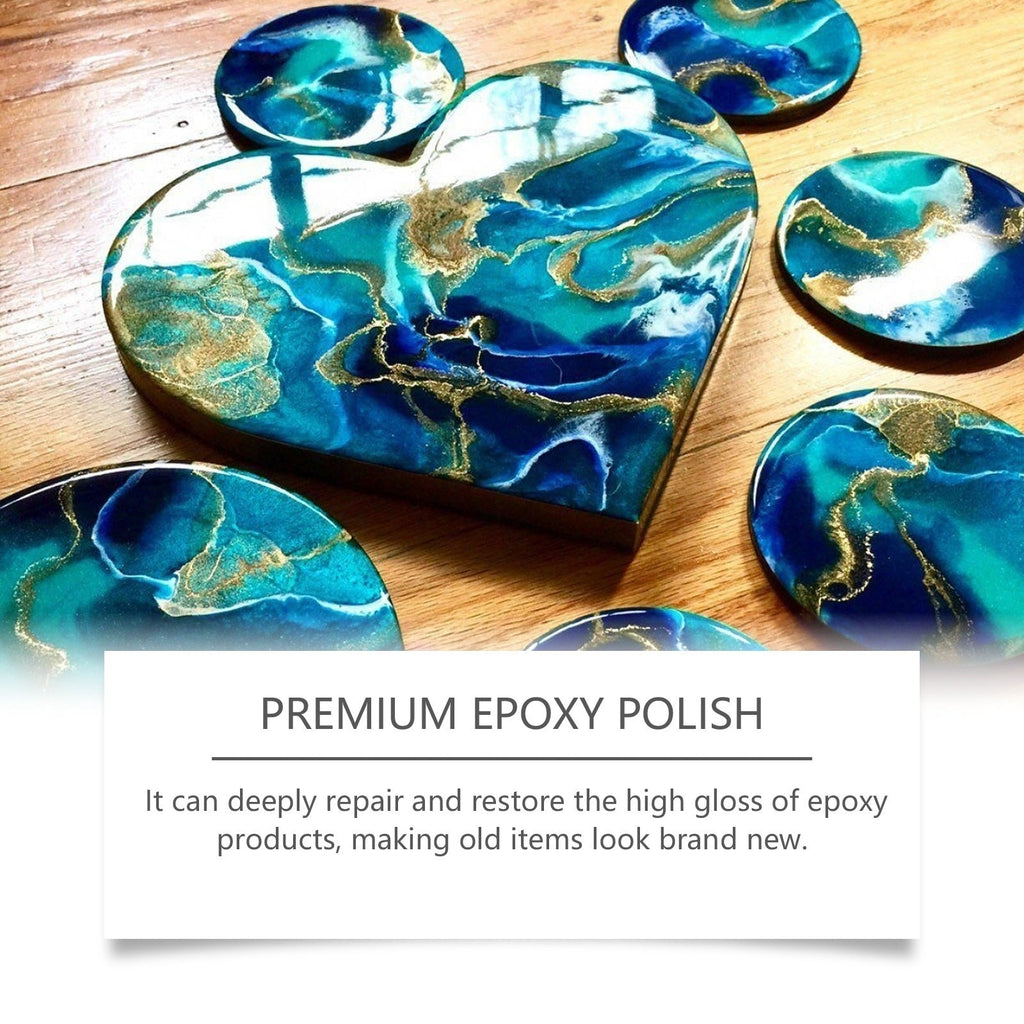 Epoxy Resin Polisher for Dull Surfaces & Light Marks, Gloss Restorer, 100ml