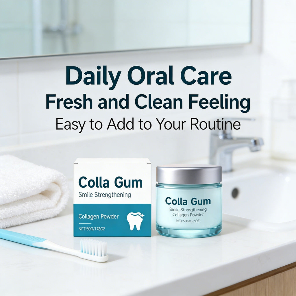 Colla Gum Collagen Tooth Powder for Daily Smile Care and Fresh Breath