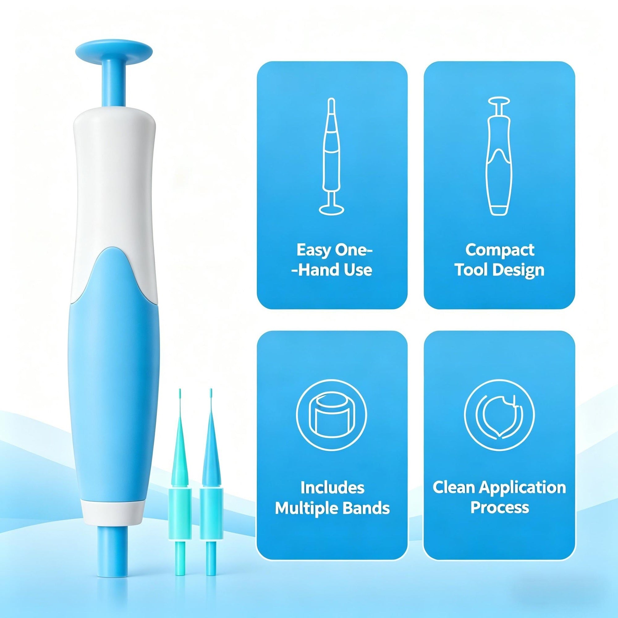 Skin Tag Removal Band Kit with One-Hand Applicator, Bands, Tips & Wipes