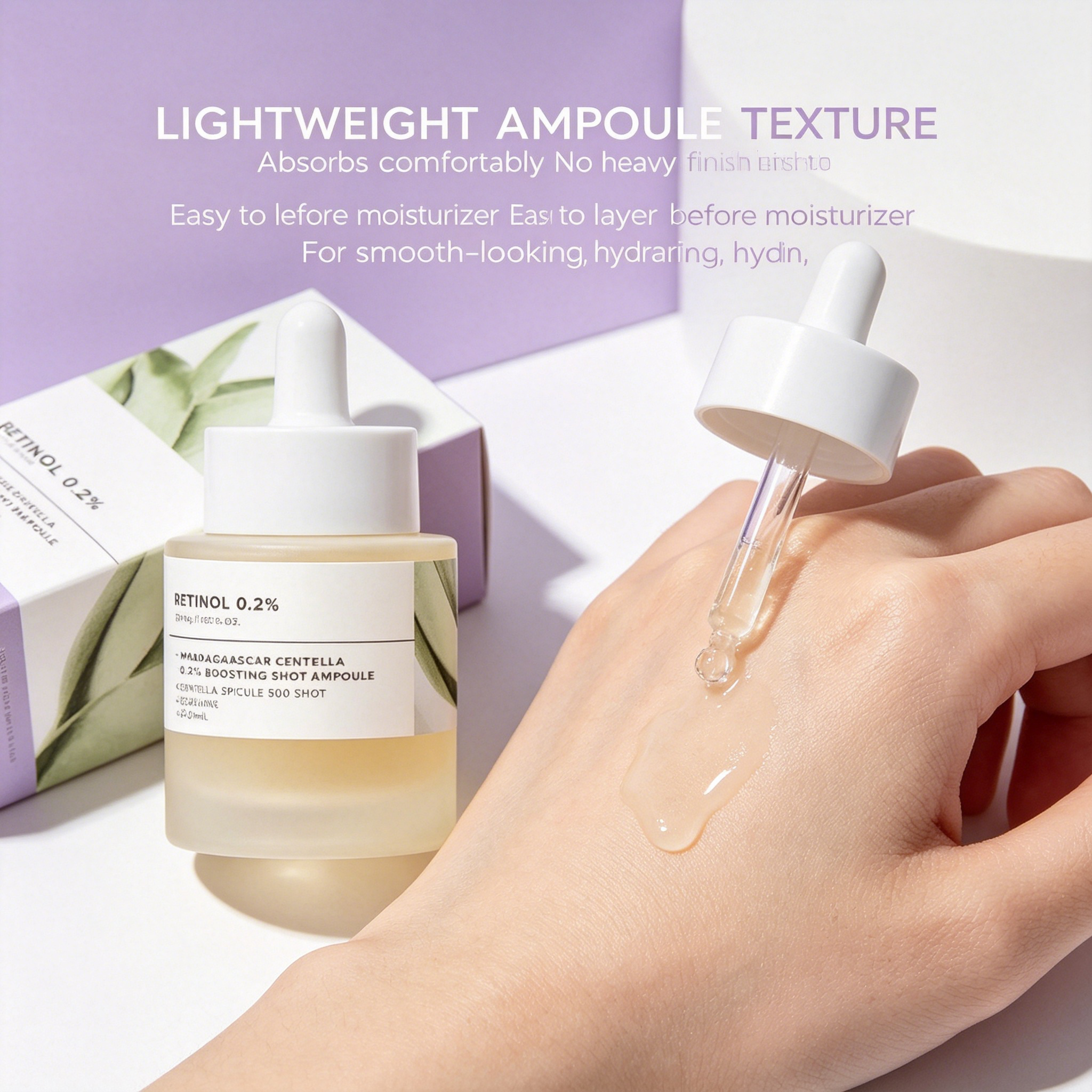 Retinol 0.2% Night Serum with Centella for Texture & Fine Lines, 30ml