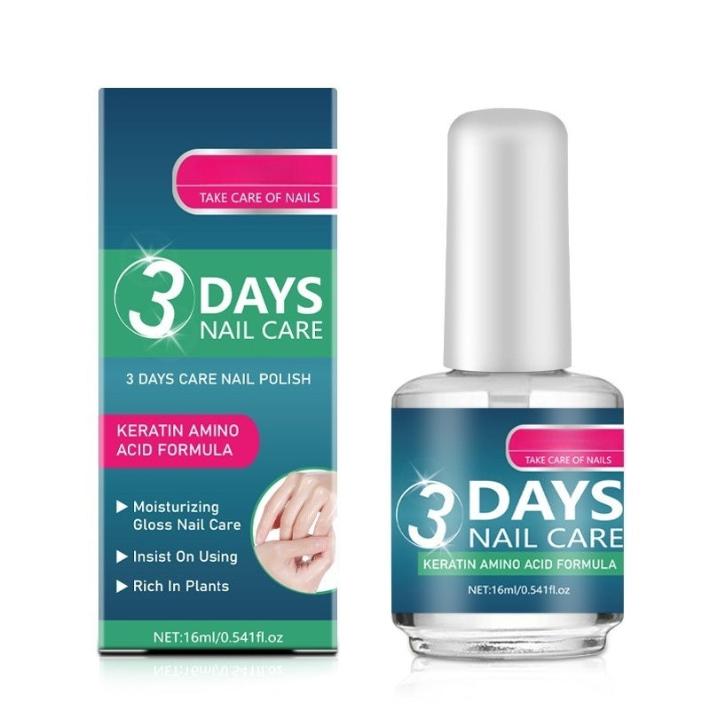 Keratin Nail Strengthener for Weak, Thin & Brittle Nails, Clear Quick-Dry Treatment, 16ml
