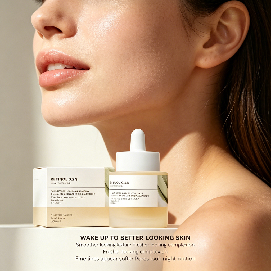 Retinol 0.2% Night Serum with Centella for Texture & Fine Lines, 30ml