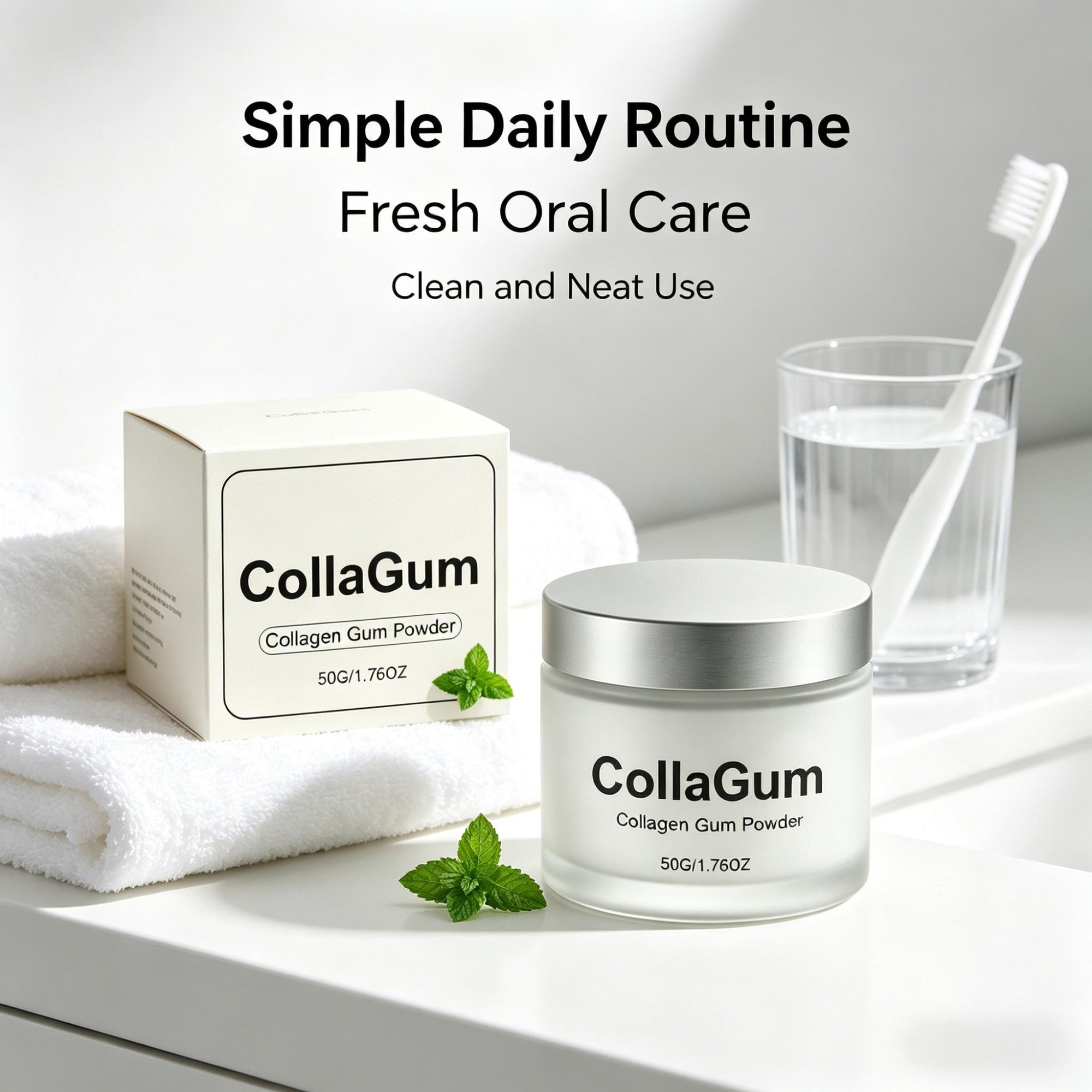 CollaGum Collagen Tooth Powder for Daily Oral Care, 50g