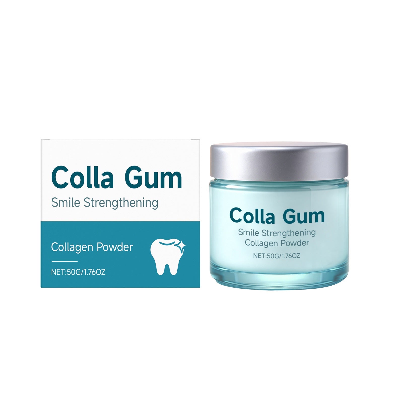 Colla Gum Collagen Tooth Powder for Daily Smile Care and Fresh Breath