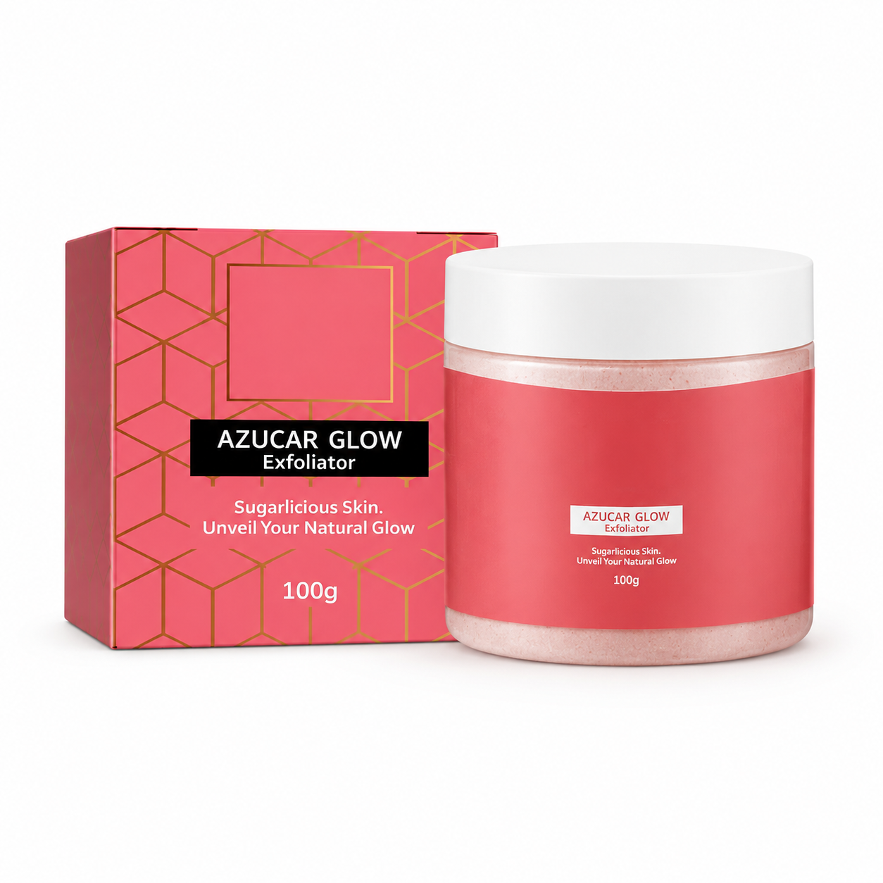 Azucar Glow Sugar Body Scrub for Dark-Looking Rough Areas, 100g