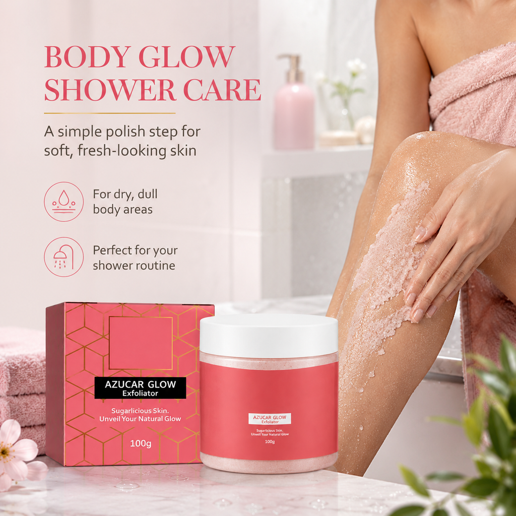 Azucar Glow Sugar Body Scrub for Dark-Looking Rough Areas, 100g