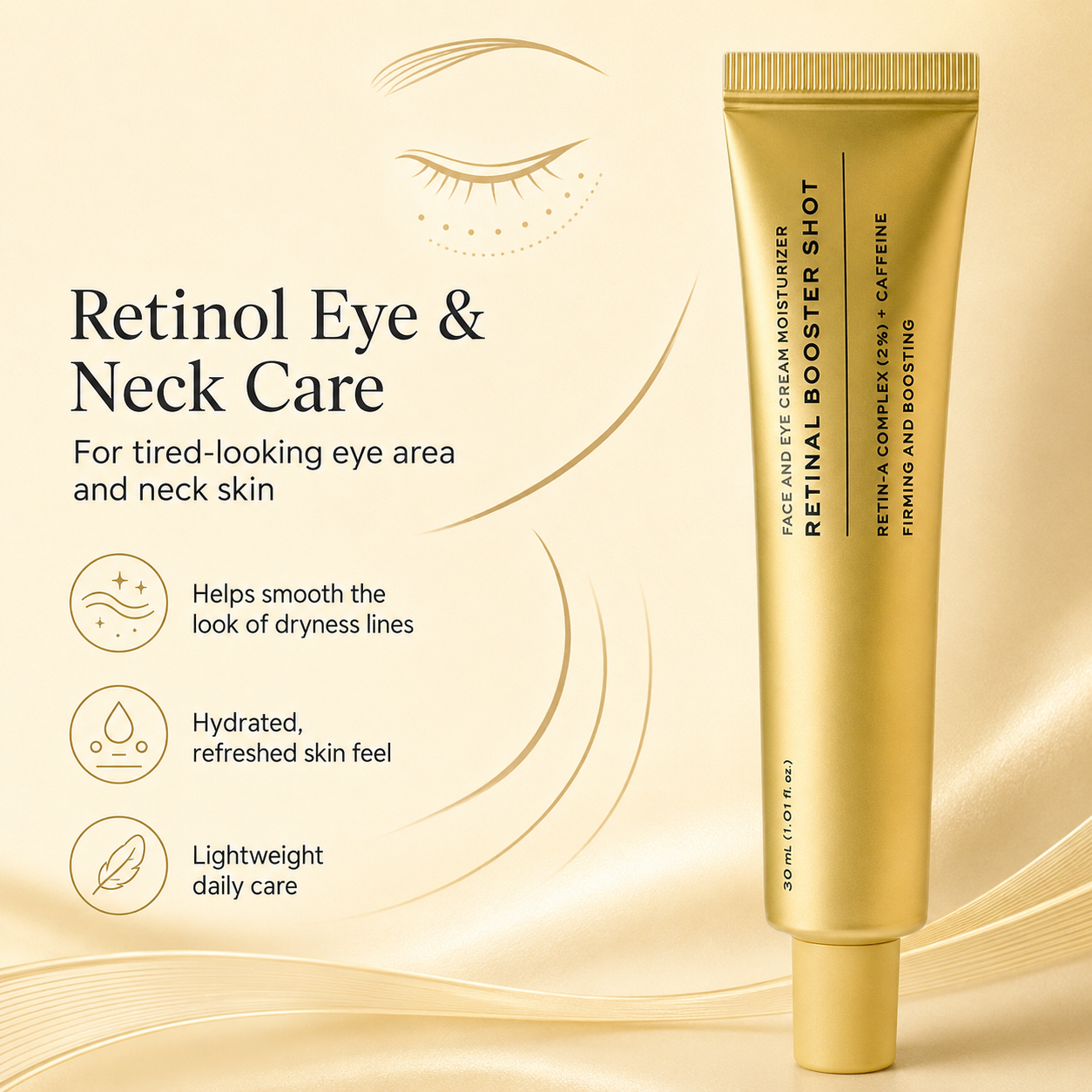 Retinal Facial Serum 30 ml for Fine Lines & Night Routine