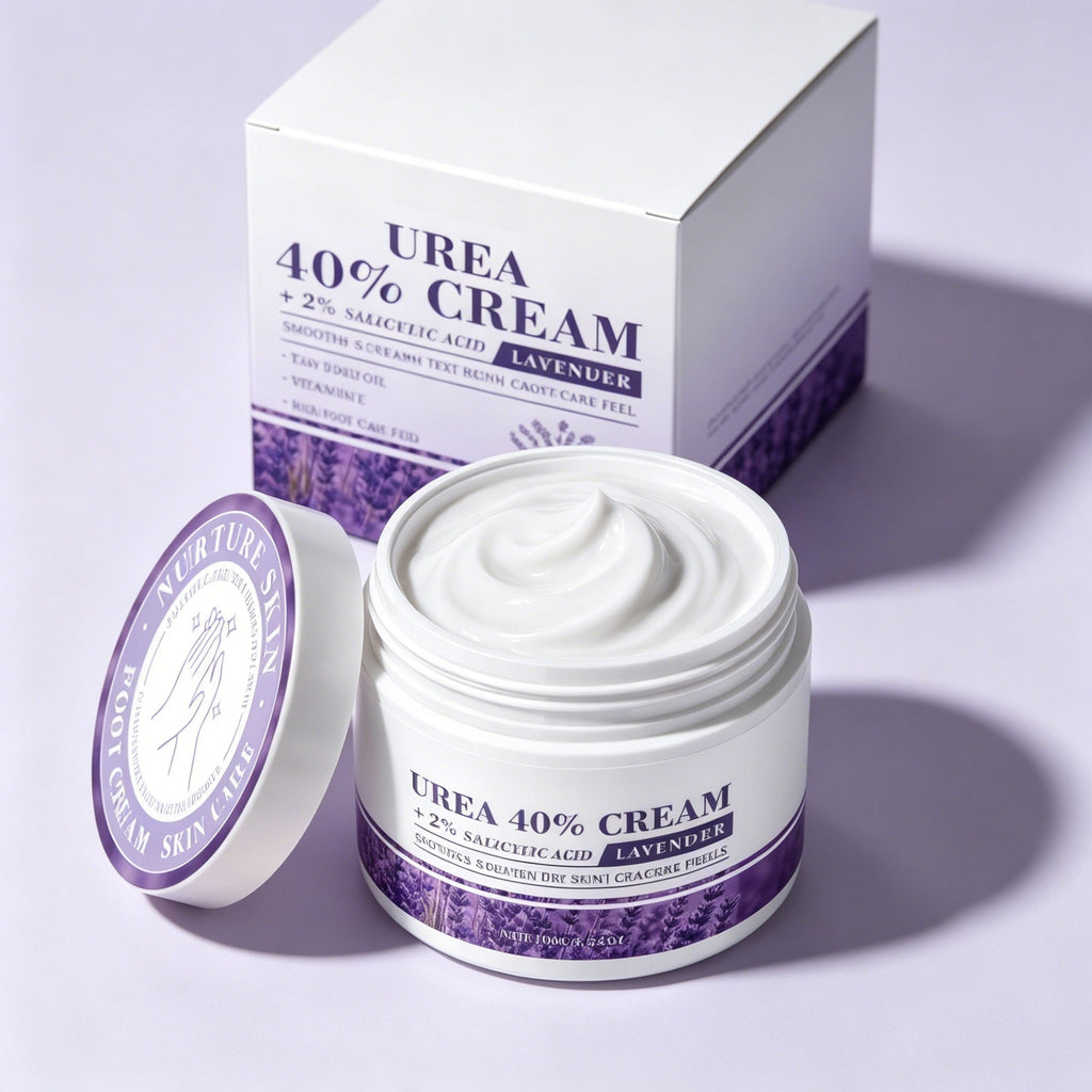 40% Urea Lavender Foot Cream with 2% Salicylic Acid for Dry Rough Heels, 100g