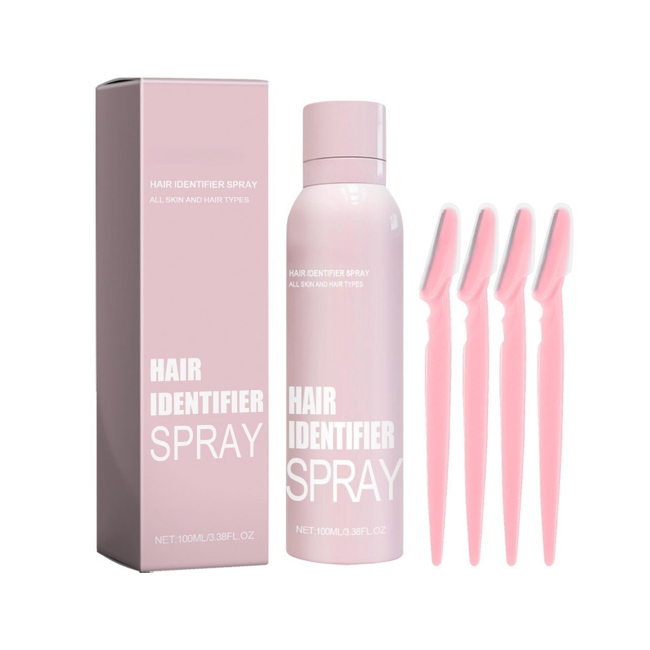Hair Identifier Spray for Face & Body, Lightweight Dermaplaning Prep Mist, 100 ml