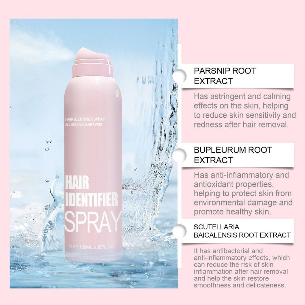Hair Identifier Spray for Face & Body, Lightweight Dermaplaning Prep Mist, 100 ml
