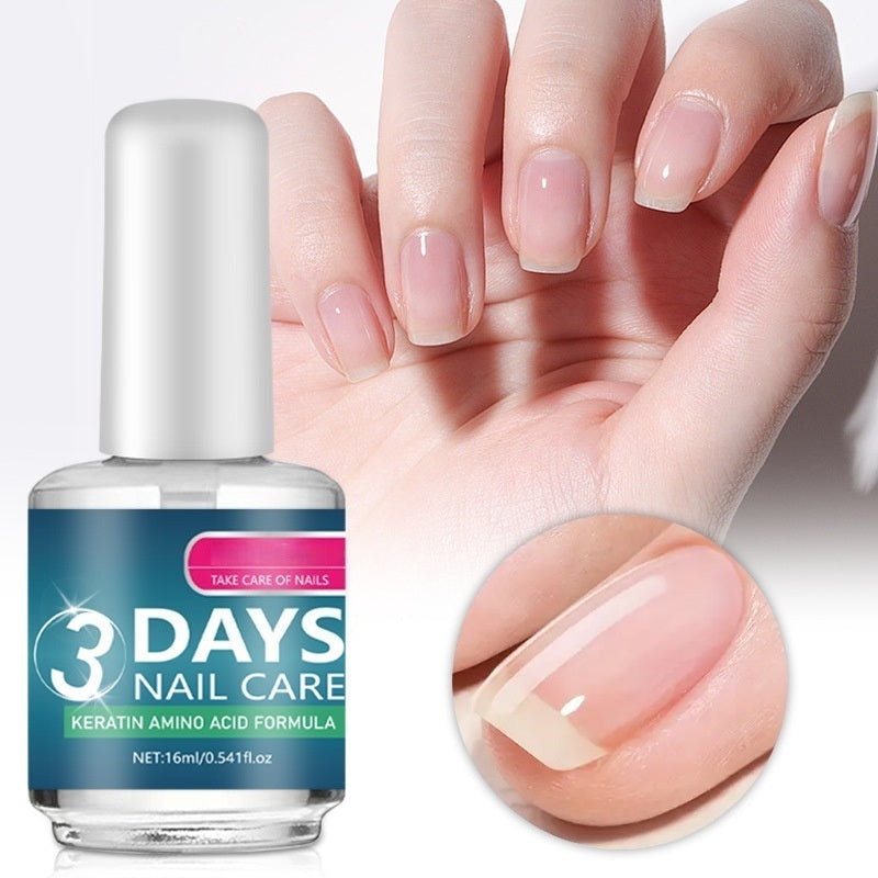 Keratin Nail Strengthener for Weak, Thin & Brittle Nails, Clear Quick-Dry Treatment, 16ml