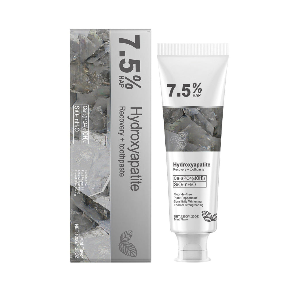 7.5% Hydroxyapatite Fluoride-Free Toothpaste for Enamel Care, Mint Flavor, 120g