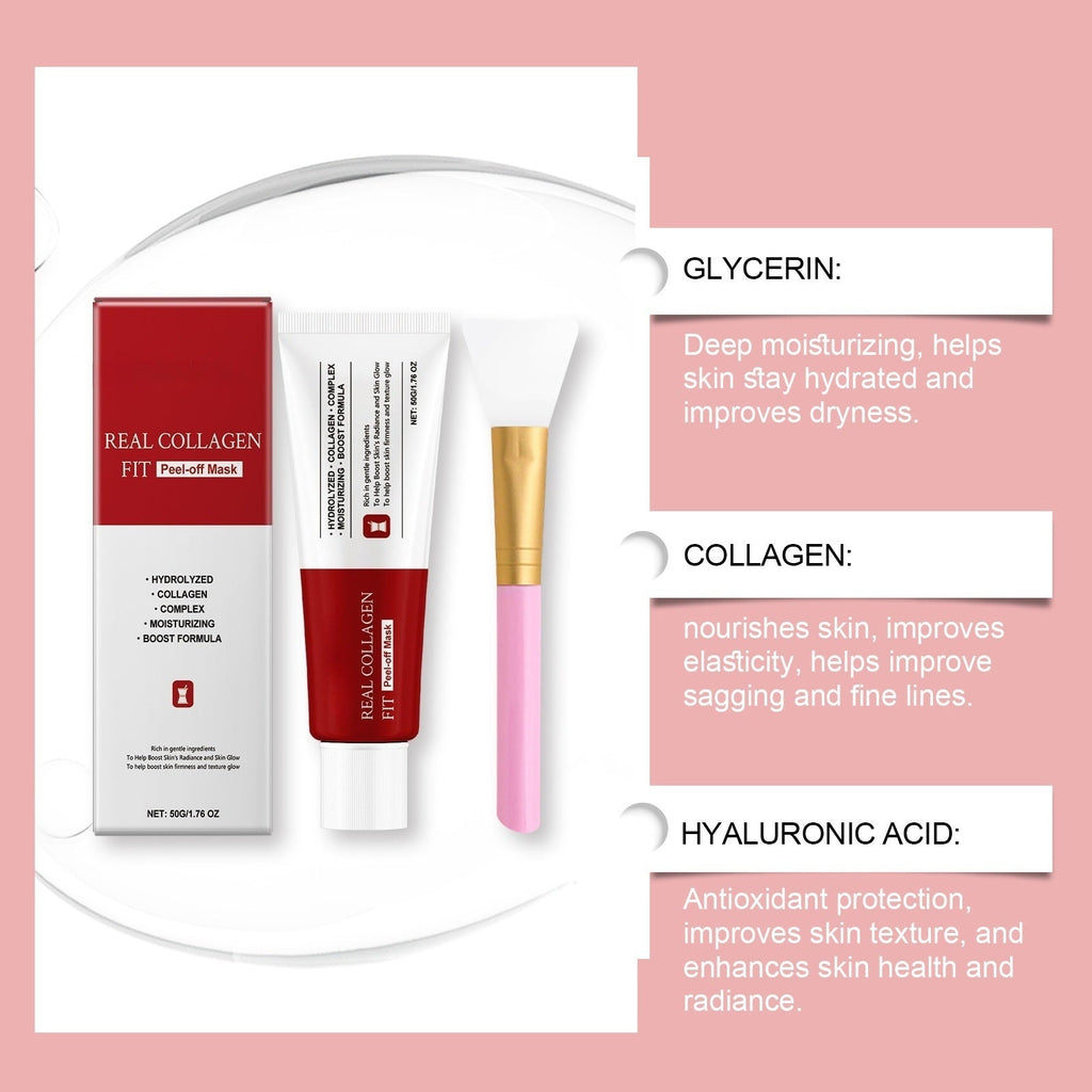 Collagen Peel-Off Face Mask 50g with Applicator Brush